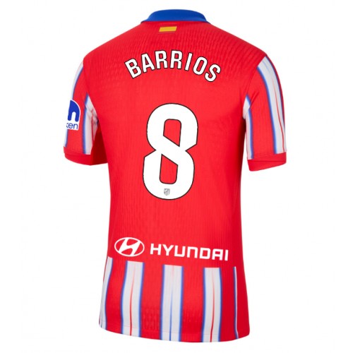 Fotbalové Dres Atletico Madrid Pablo Barrios #8 Domácí 2024-25 Krátký Rukáv